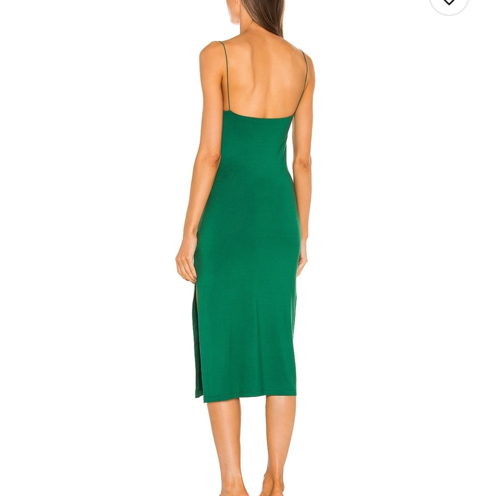 NWT Enza Costa WD-358 Strappy Side Slit Dress in Fern - Picture 3 of 14